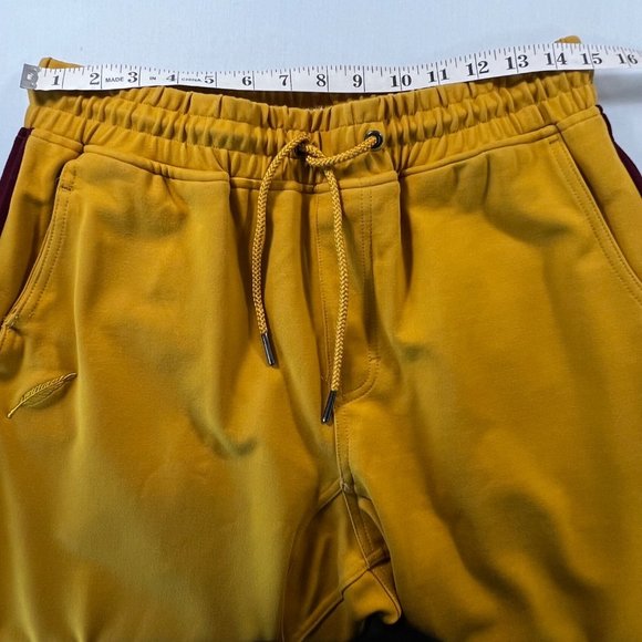 Publish Brand The Wyatt Side Stripe Jogger Pants Gold & Maroon Size Medium - Picture 9 of 14